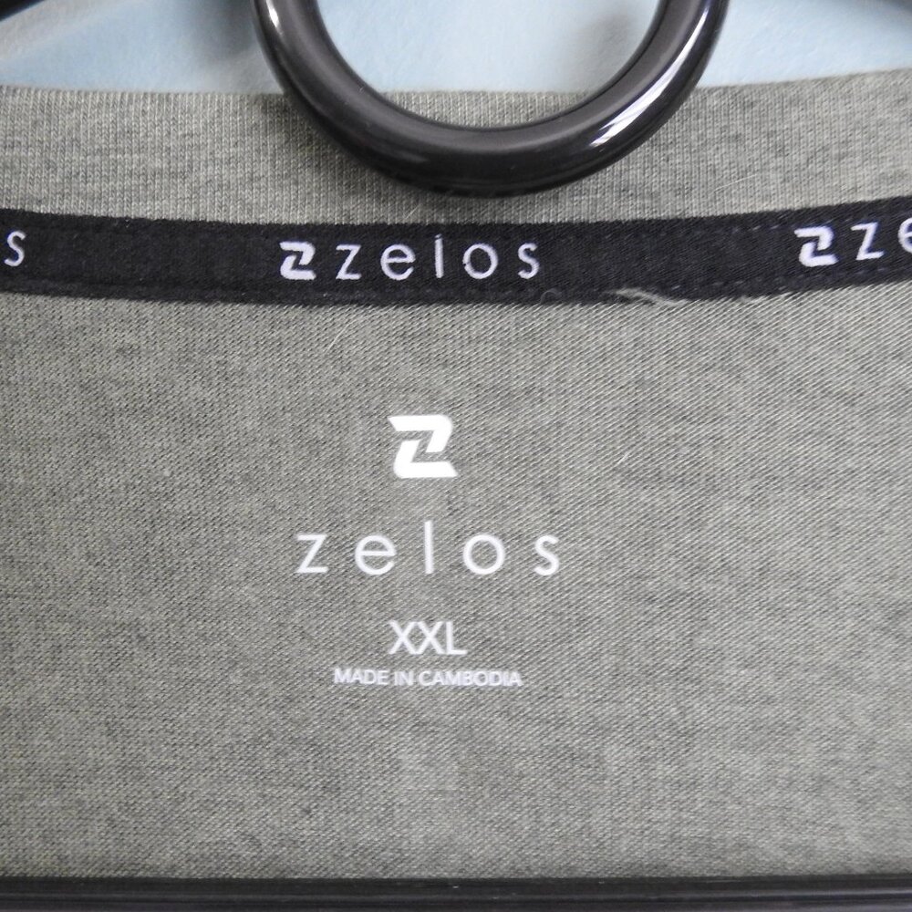 2/$15 Zelos Men's 2XL Crew Neck Long Sleeve Fitness Shirt - Picture 5 of 7